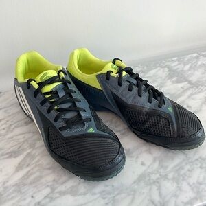Adidas Black & Lime Green Touch Compound Sneakers, Football Boots, Mens 7